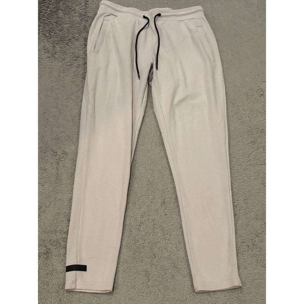 Alphalete Mens Joggers Light Gray Athletic Training Pants Size Medium 32x30